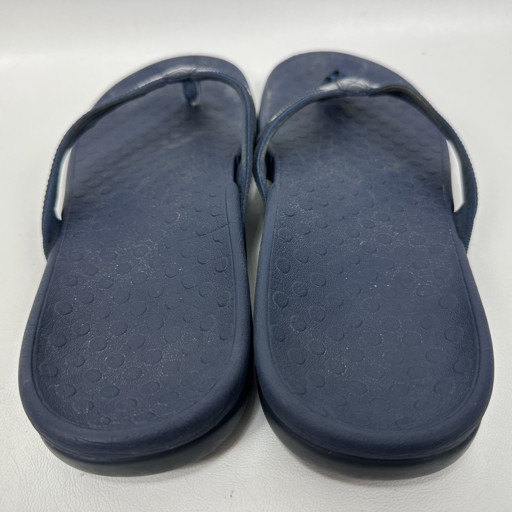 Vionic Tide II Blue Toe Post Sandal Flip Flop Womens Size 12 Arch Support Flat - Picture 8 of 9